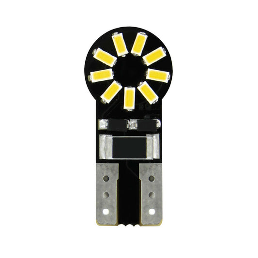 58416 - 12V Hyper-Led 18 - 18 SMD x 1 chips - (T10) - W2,1x9,5d - 2 pz  - D/Blister - Bianco - Doppia polarità - Resistenza incorporata