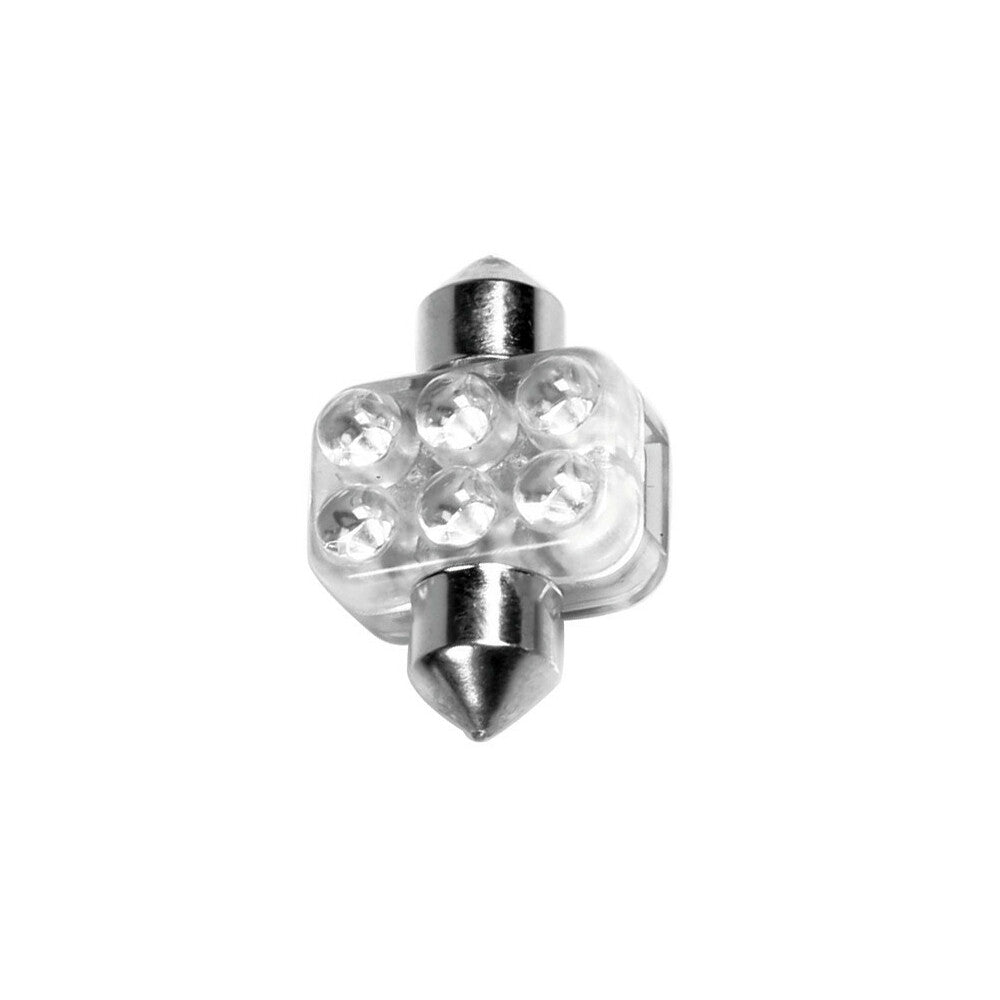 58424 - 12V Led Series - 6 Led - 18x31 mm - SV8,5-8 - 1 pz  - Scatola - Bianco