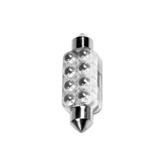 58437 - 12V Led Series - 8 Led - 13x44 mm - SV8,5-8 - 1 pz  - Scatola - Blu