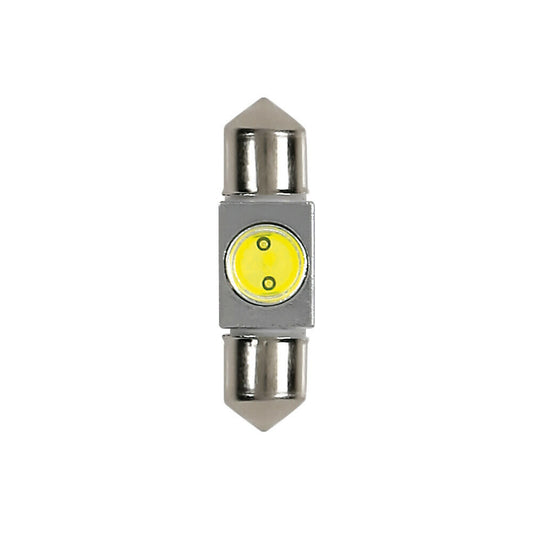 58448 - 12V Led Series - 1 SMD x 2 chips - (C5W) - 10x36 mm - SV8,5-8 - 1 pz  - D/Blister - Bianco