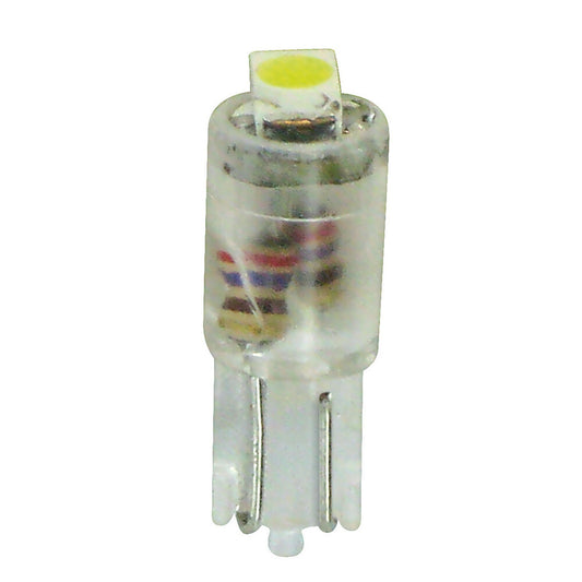 58465 - 12V Hyper-Led 2 - 1 SMD x 2 chips - (T5) - W2x4,6d - 2 pz  - Scatola - Bianco