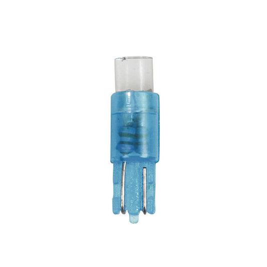 58480 - 12V Kit Lampade cruscotto 1 Led - (T5) - W2x4,6d - 5 pz  - D/Blister - Blu