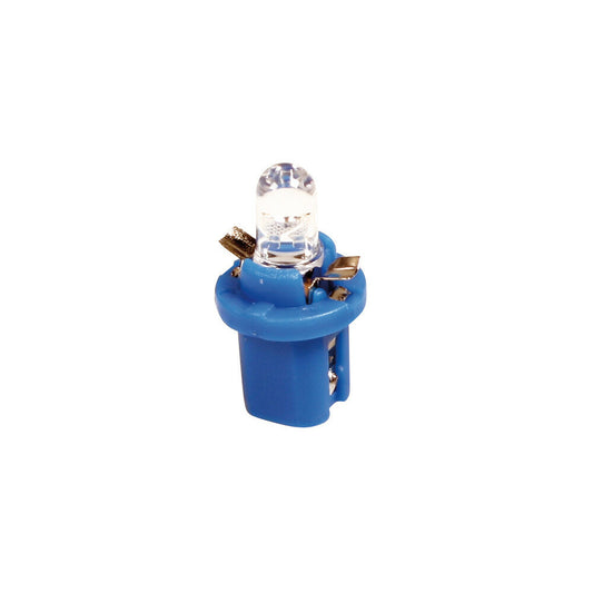58490 - 12V Lampada cruscotto 1 Led - B8,5d - 2 pz  - D/Blister - Blu